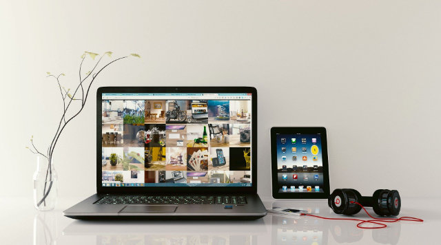 Laptop tablet headphone