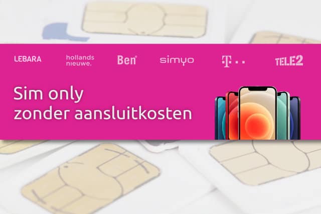 sim only zonder aansluitkosten