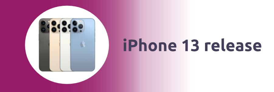 iPhone 13 release afbeelding