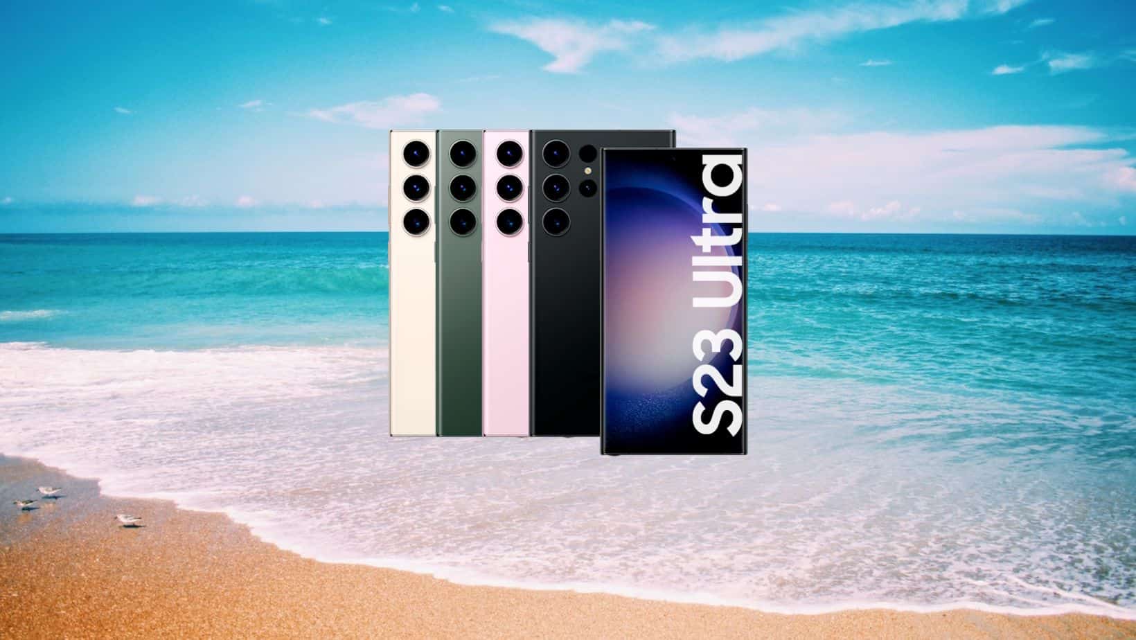 Samsung S23 Ultra op strand