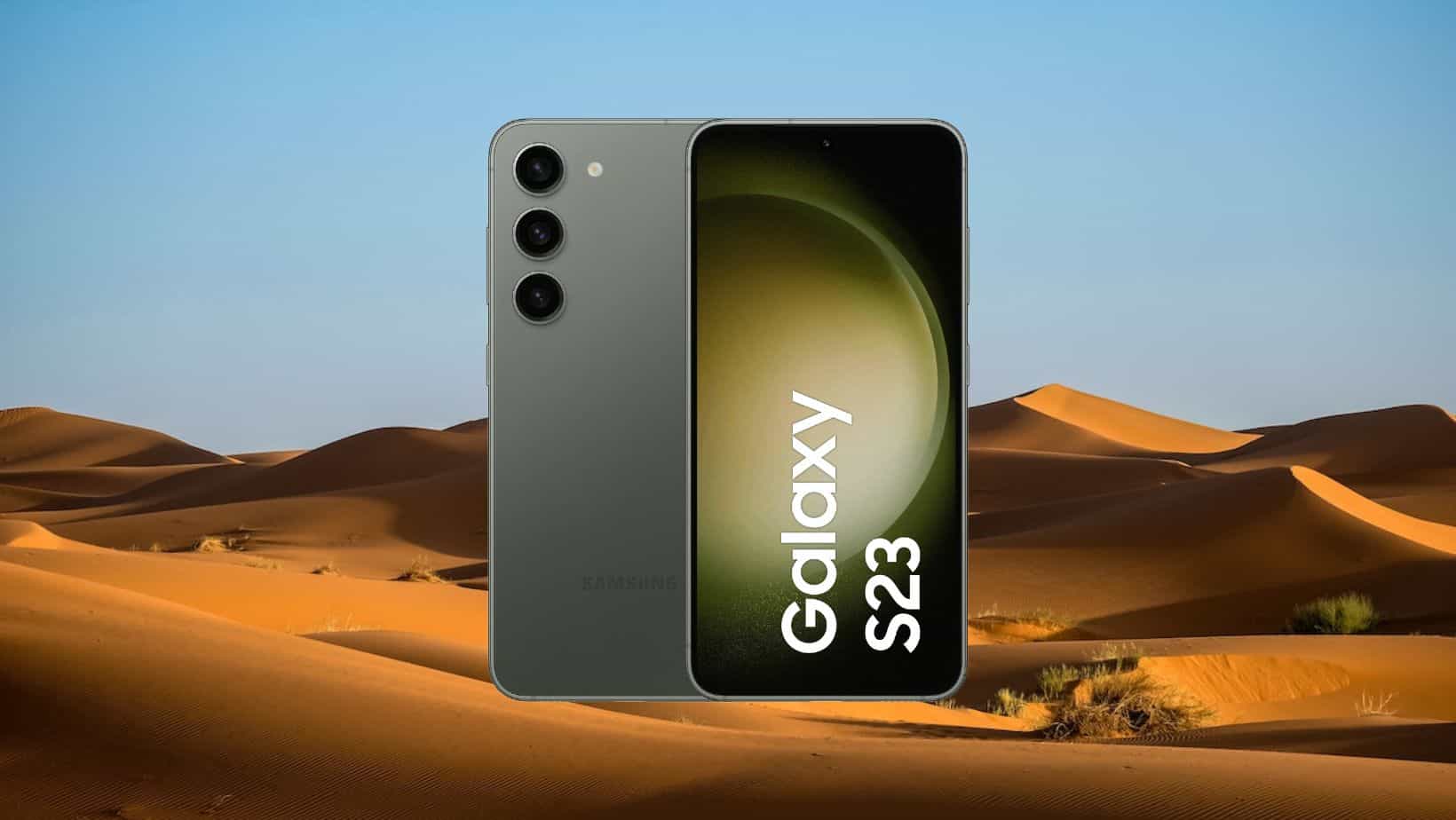 Samsung S23 woestijn