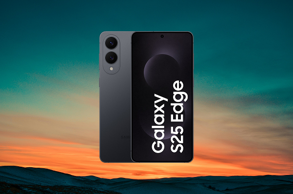Zwarte Samsung Galaxy S25 Edge